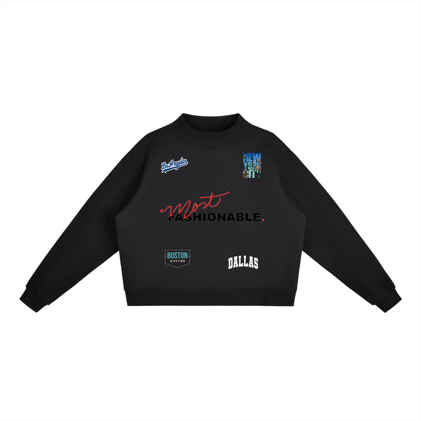 Most Fashionable Lit Cities Sweatshirt.