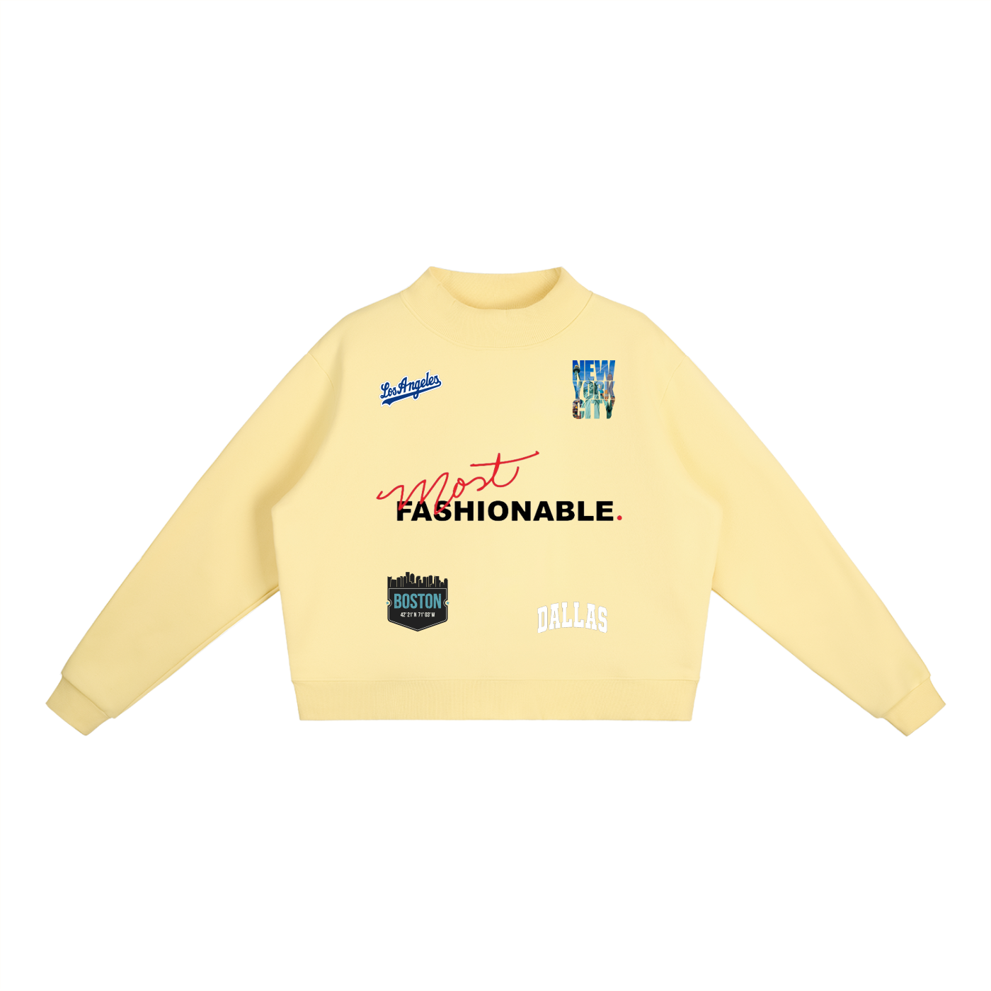 Most Fashionable Lit Cities Sweatshirt.