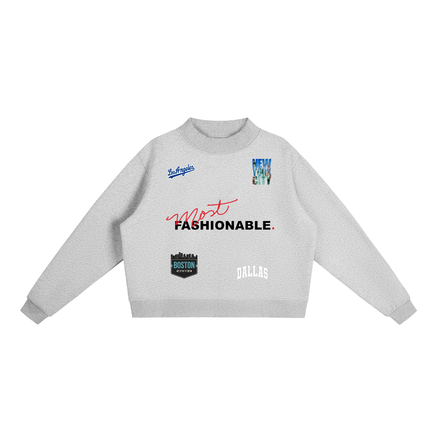 Most Fashionable Lit Cities Sweatshirt.