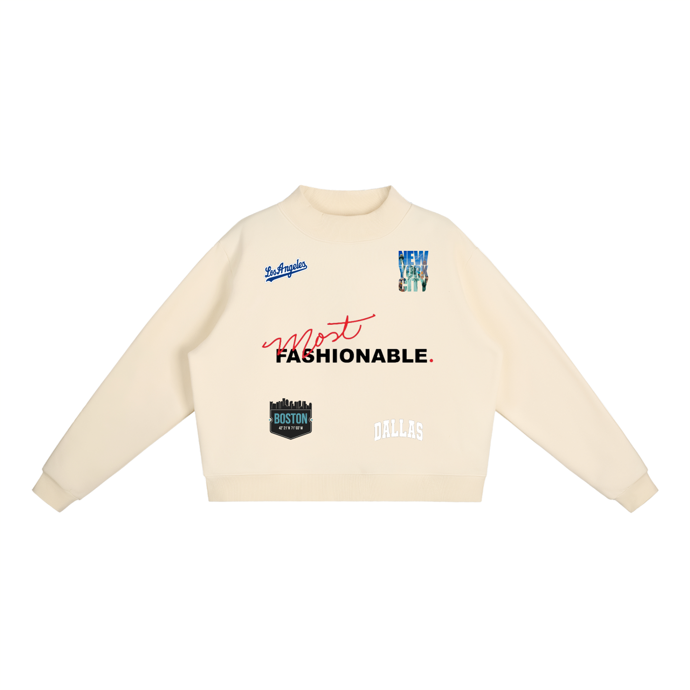 Most Fashionable Lit Cities Sweatshirt.