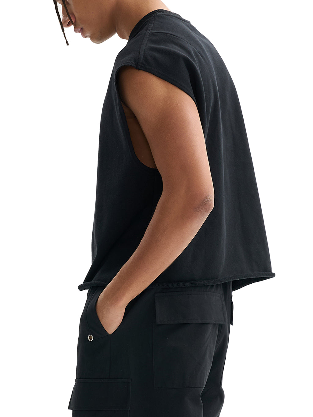 Ali’s French Terry Boxer Tank Top.